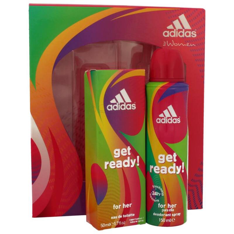 Adidas Get Ready For Her Edt 50 ml + Deodorant 150 ml Set Adidas Get Ready For Her Edt 50 ml + Deodorant 150 ml Set