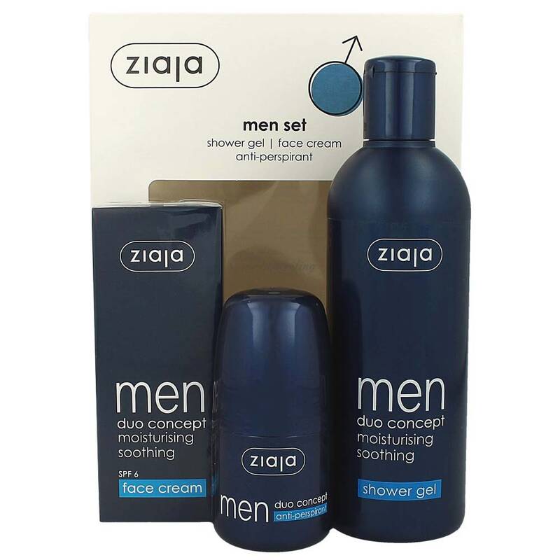 Ziaja Men Set Shower Gel 300ml + Gesichtscreme 50ml + Deo Stick 60 ml