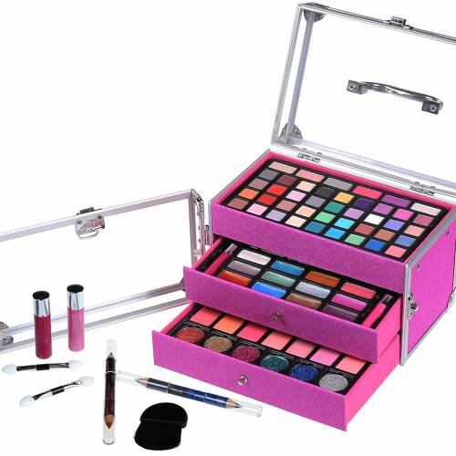 Schminkkoffer Acrylic Meets Glitter Pink 76-tlg Acryl Make up Set