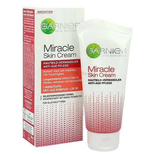 Garnier Miracle Skin Cream Für Alle Hauttypen Anti Age Pflege 50 ml