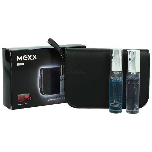 Mexx Black Man Edt 10 ml + Mexx Man Edt 10 ml Set mit Etui